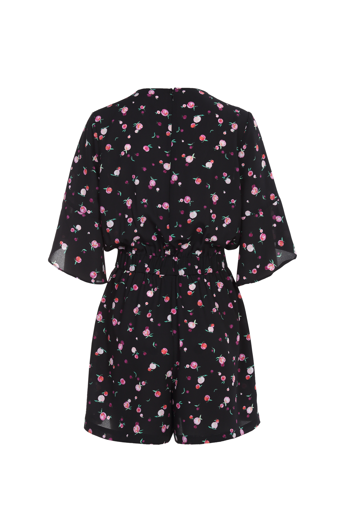 Ladies Fashion Polyester Print V Neck Romper ODM