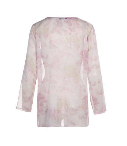 Ladies Fashion Polyester Long Sleeve Printed Blouse ODM