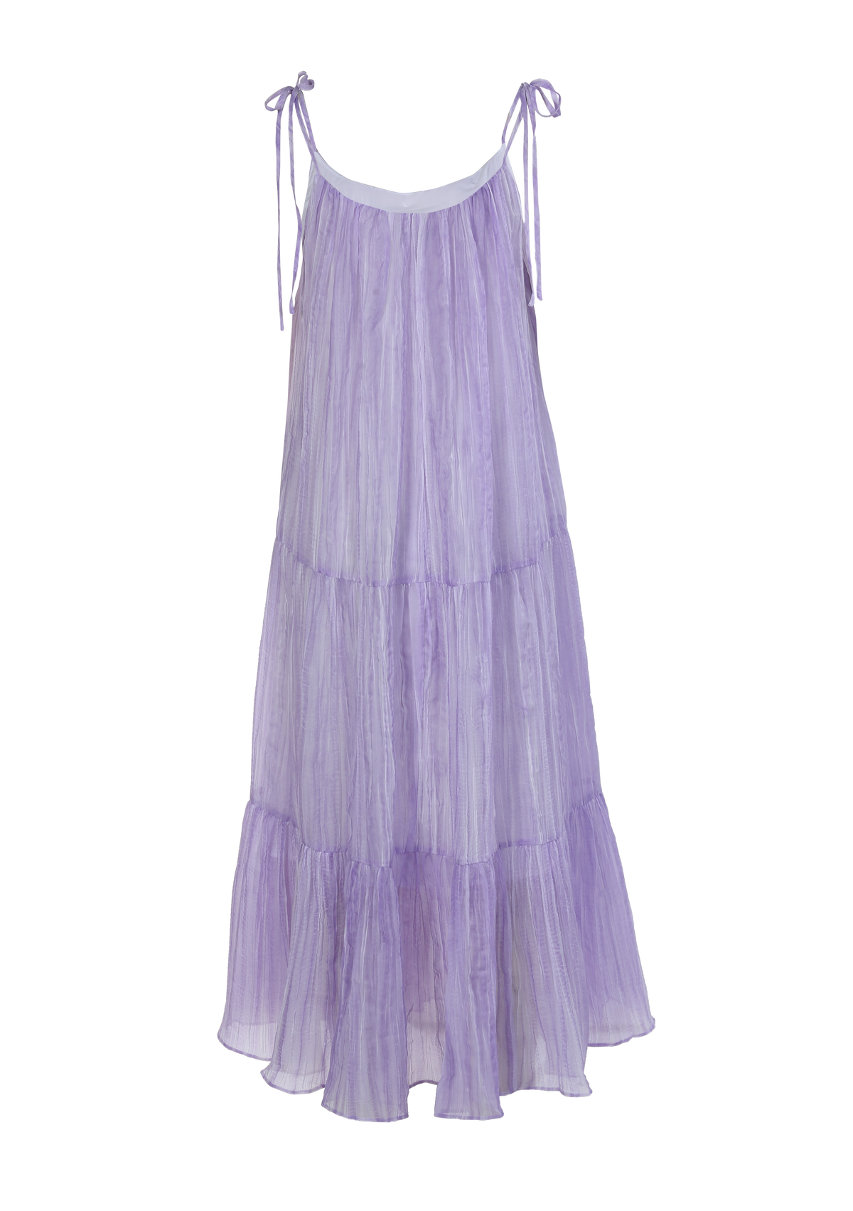 Ladies Fashion Polyester Tie Strap Tiered Dress ODM