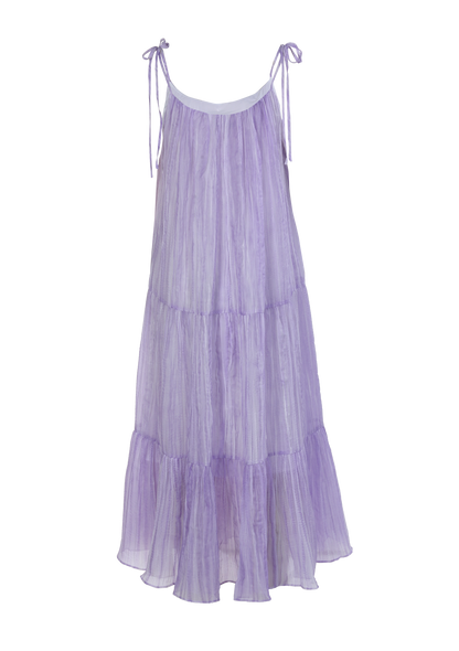 Ladies Fashion Polyester Tie Strap Tiered Dress ODM