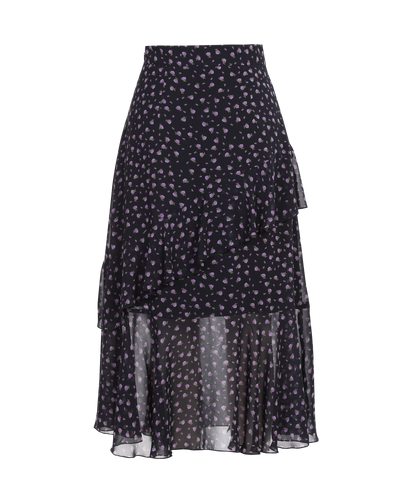 Ladies Fashion Polyester Layered Printed Skirt ODM