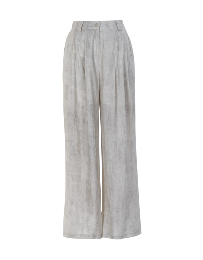 Ladies Fashion Viscose Wide Leg High Waisted Pants ODM