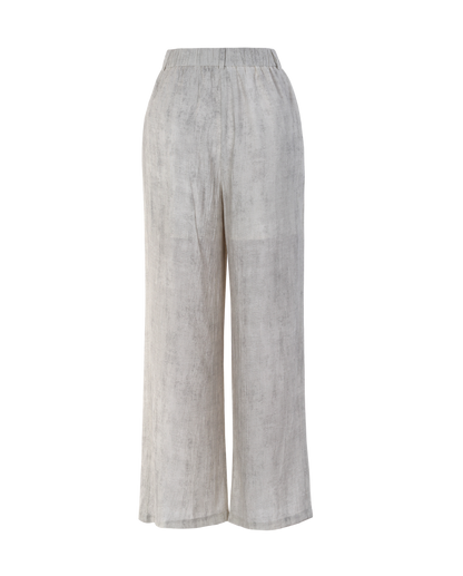 Ladies Fashion Viscose Wide Leg High Waisted Pants ODM