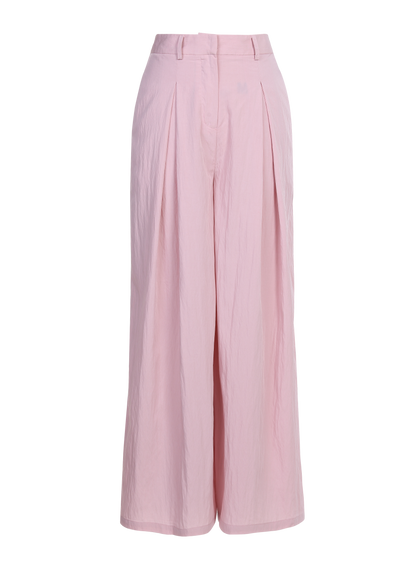 Ladies Fashion Cotton Wide Leg High Waisted Pants ODM