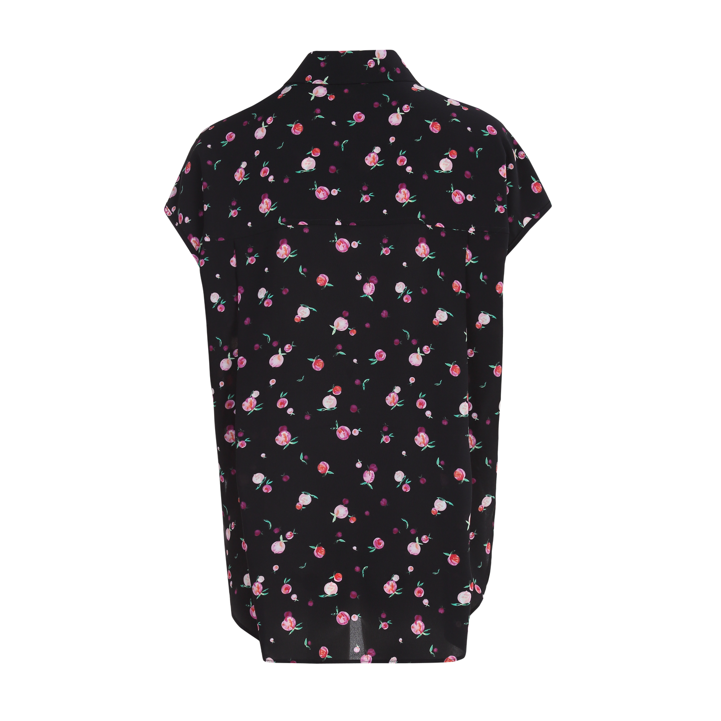 Ladies Fashion Polyester Print Blouse with Buttons ODM