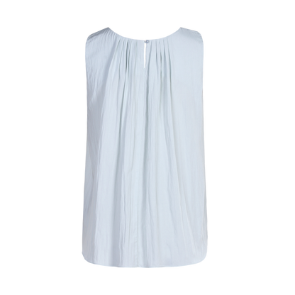 Ladies Fashion Cotton Sleeveless Pleated Top  ODM