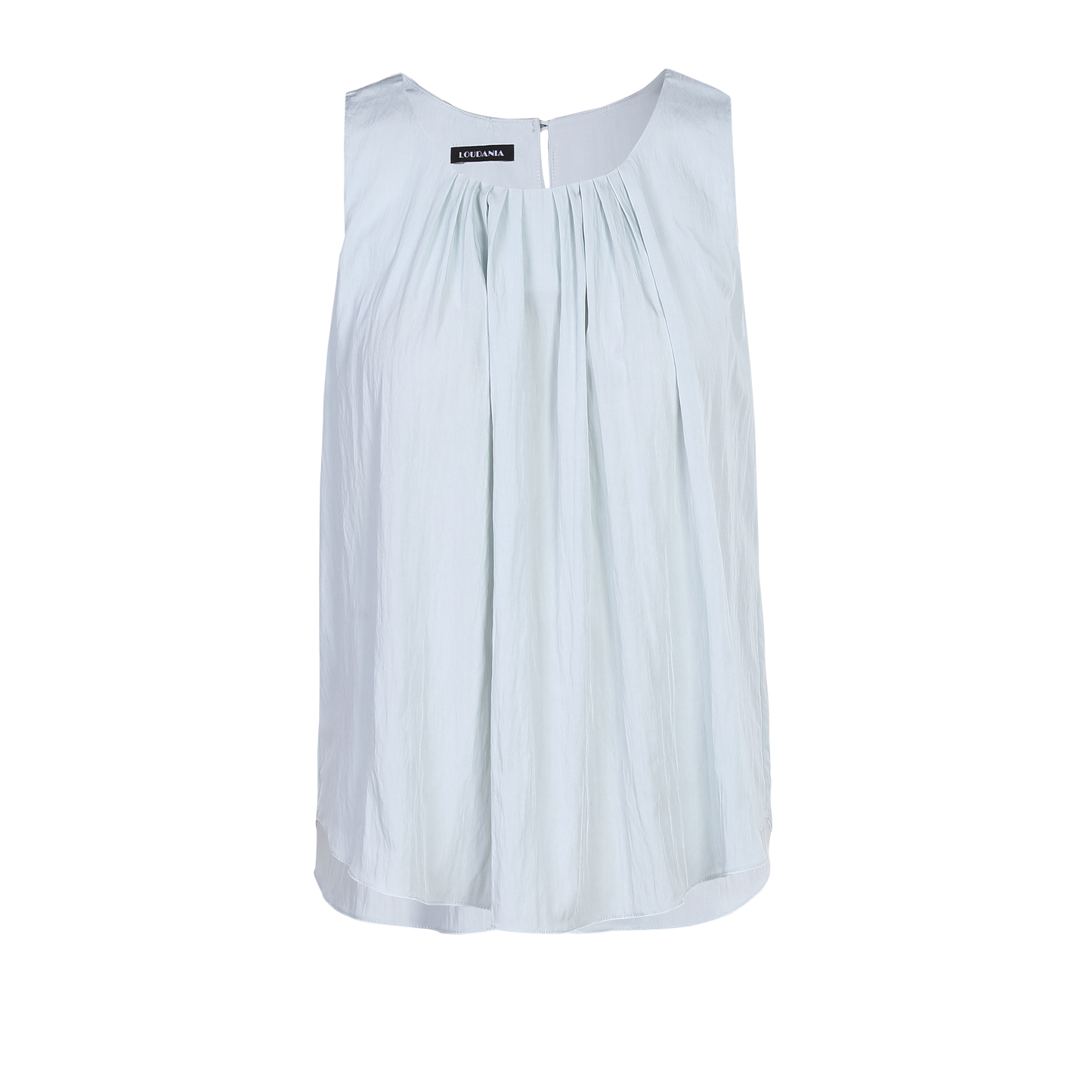 Ladies Fashion Cotton Sleeveless Pleated Top  ODM