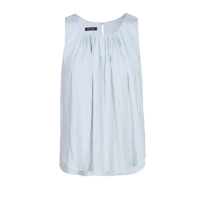 Ladies Fashion Cotton Sleeveless Pleated Top  ODM