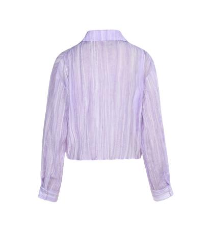 Ladies Fashion Polyester Long Sleeve Blouse with Tie ODM