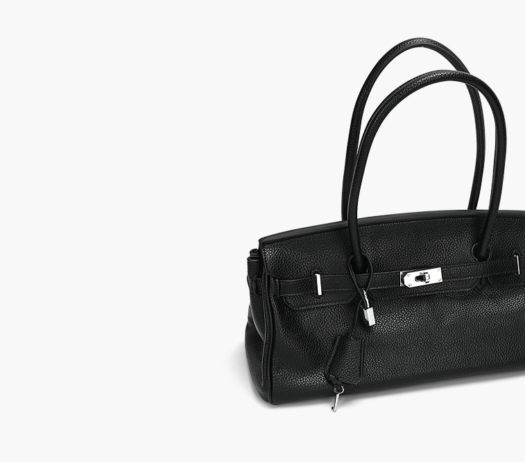 Animal Print Buckled Shoulder Bag 時尚大方銀鎖手提單肩包