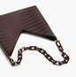 Unique V-Shape Vintage Shoulder Bag 復古鱷魚紋V形腋下包