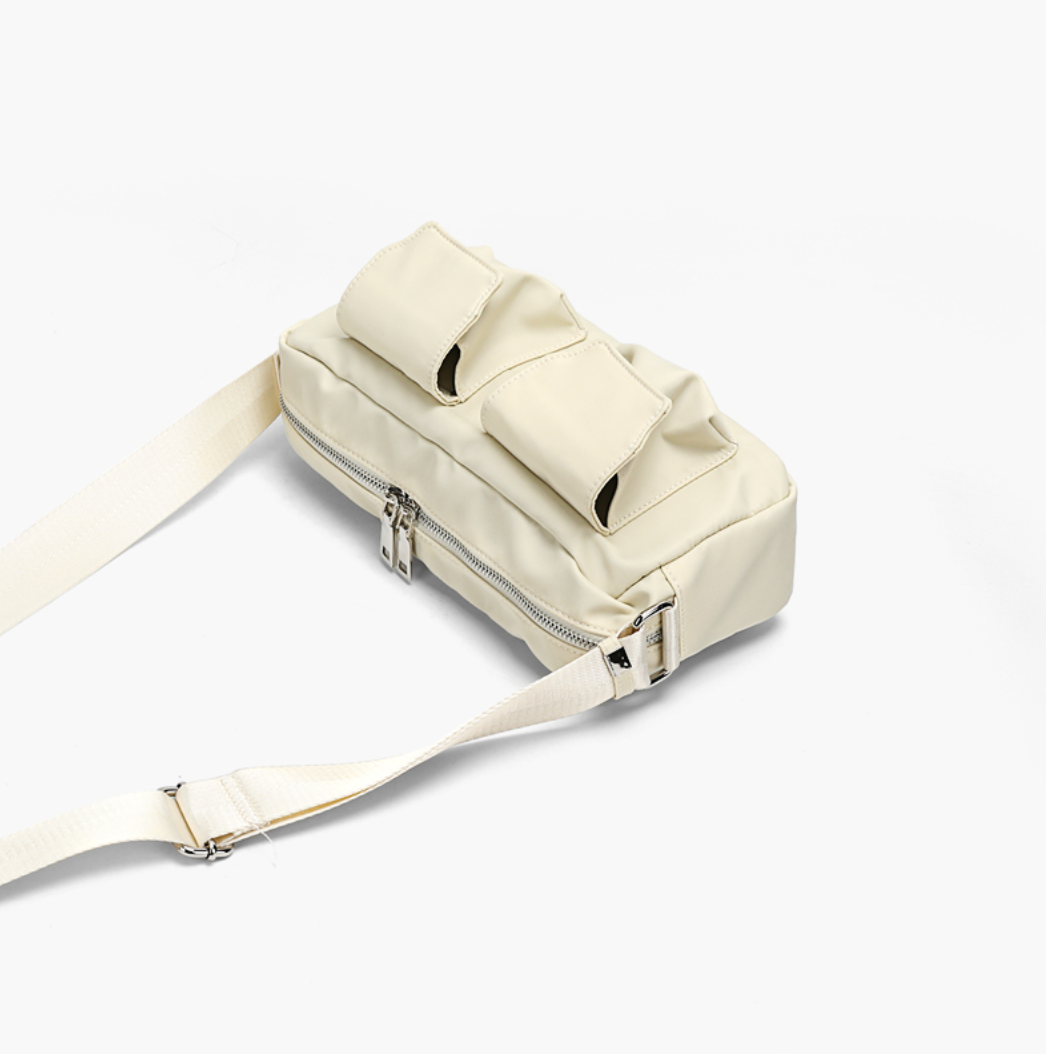 Multi-Pocket Shoulder Bag 休閒牛津布腋下手提包
