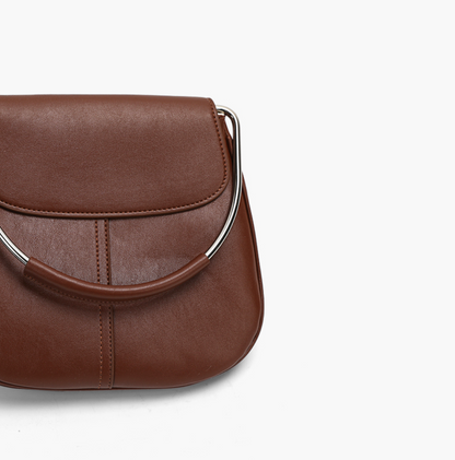 Silver Arc Handle Tote Bag 半弧形手提包配肩帶