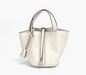Mid Size Bucket Handbag with lock decoration 軟皮子母袋水桶手提包