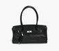 Animal Print Buckled Shoulder Bag 時尚大方銀鎖手提單肩包