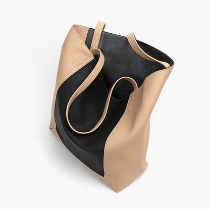 Basic Colorblock Shopper Bag 拼色百搭Shopper Bag